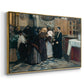 Kissing the Relic, 1893 - Floater Framed Canvas Print