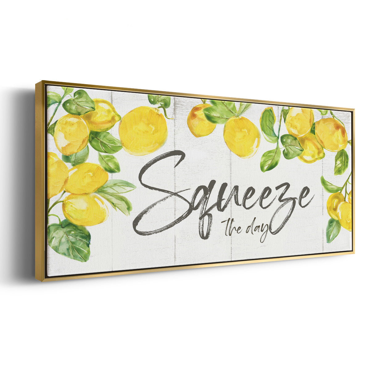 Lemon Squeeze - Floater Framed Canvas Print
