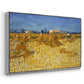 Wheat Field with Sheaves (Harvest in Provence), 1888 - Floater Framed Canvas Print