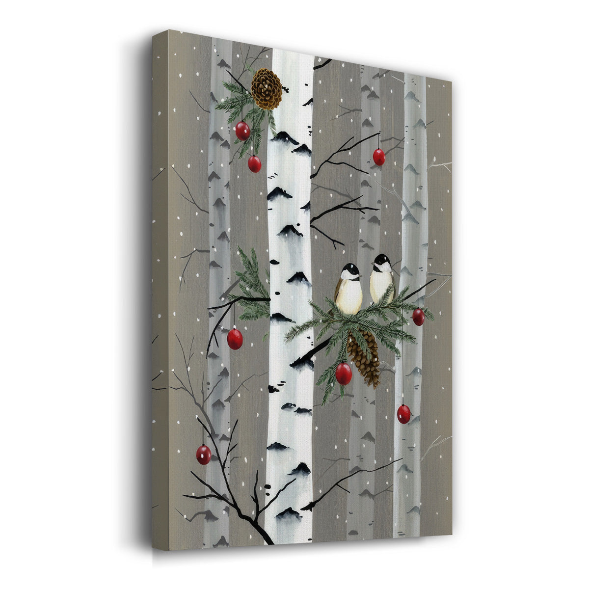 Birch Birds I - Gallery Wrapped Canvas