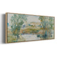 Trees on the Creek I - Floater Framed Canvas Print
