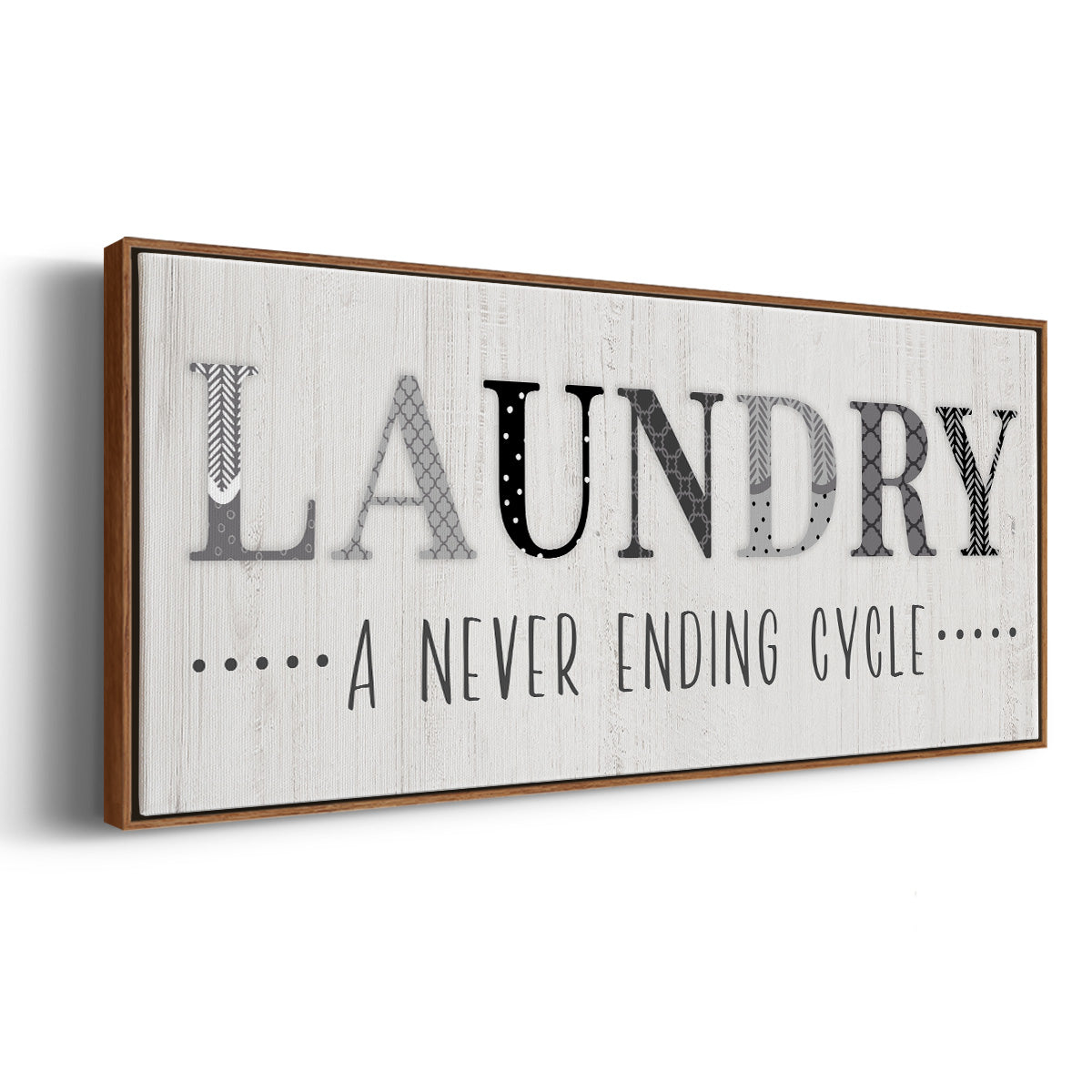 Never Ending - Floater Framed Canvas Print