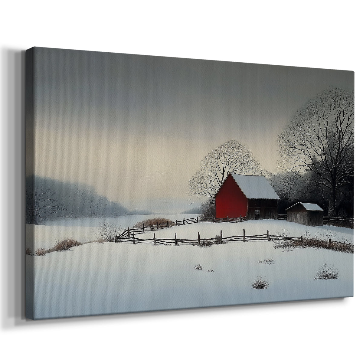 Dawn of Pale Winter Star - Canvas Art Print