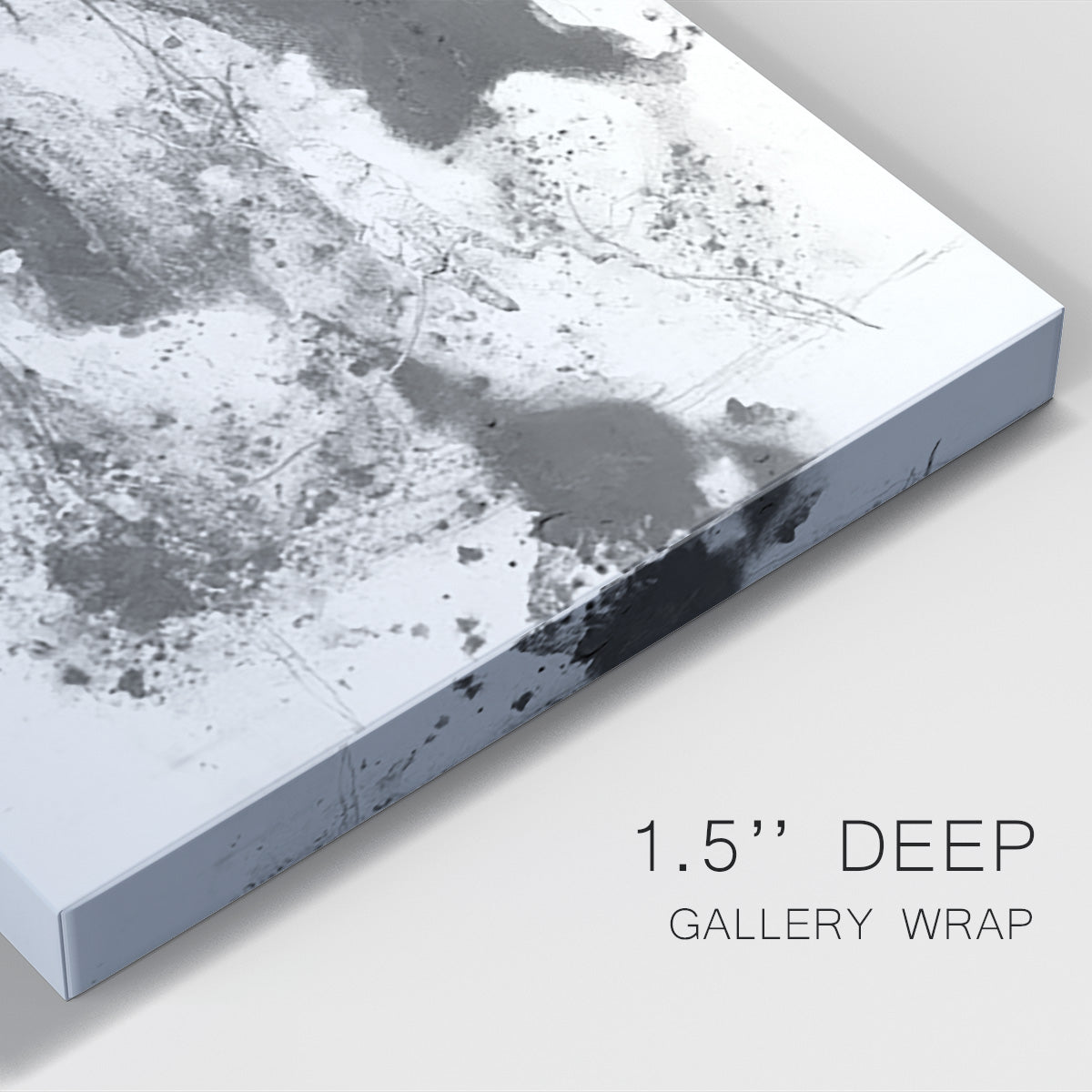 Graphite Abstract III - Canvas Art Print