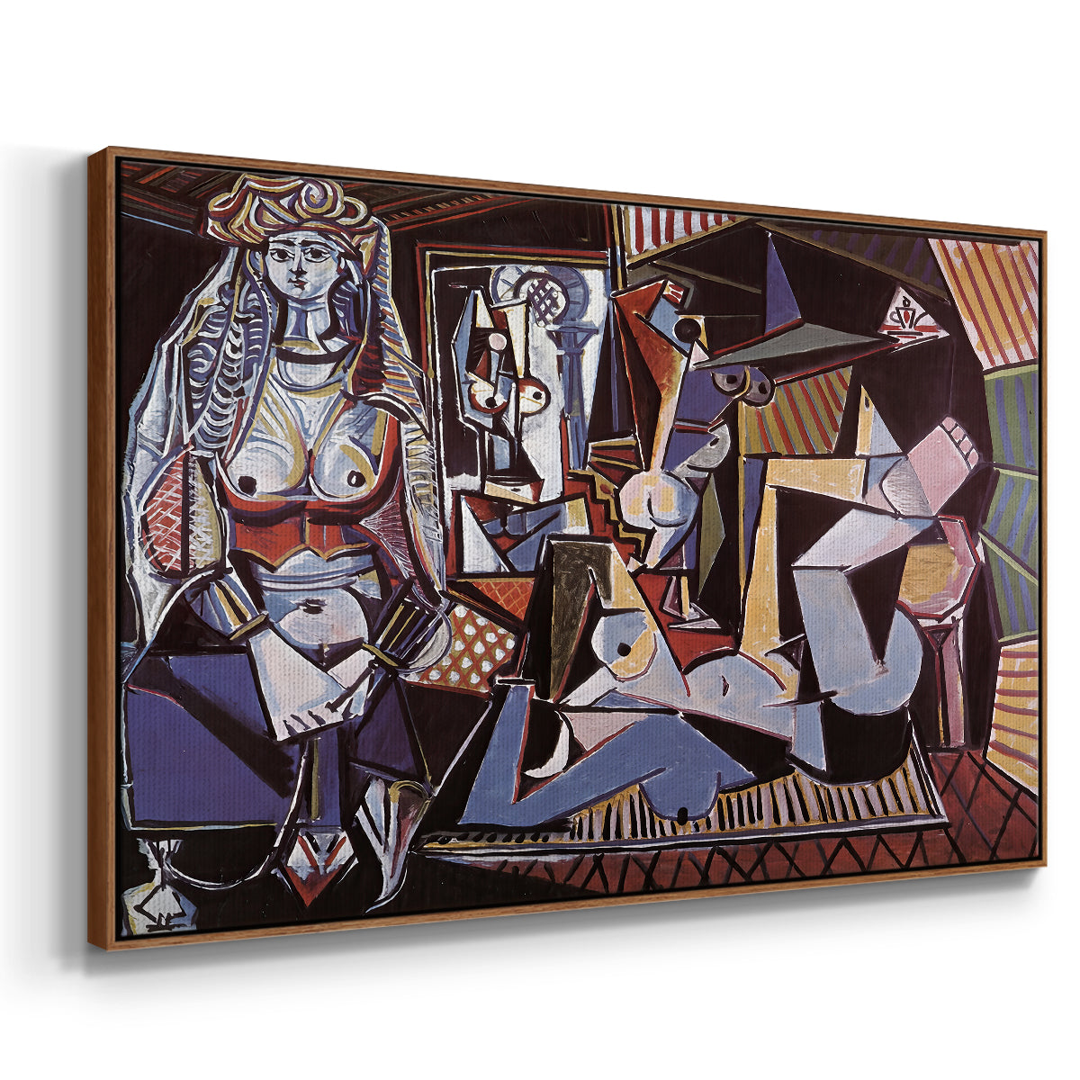 Women of Algiers (Version O), 1955 - Floater Framed Canvas Print