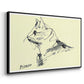 Cat (Le chat), c. 1961 - Floater Framed Canvas Print