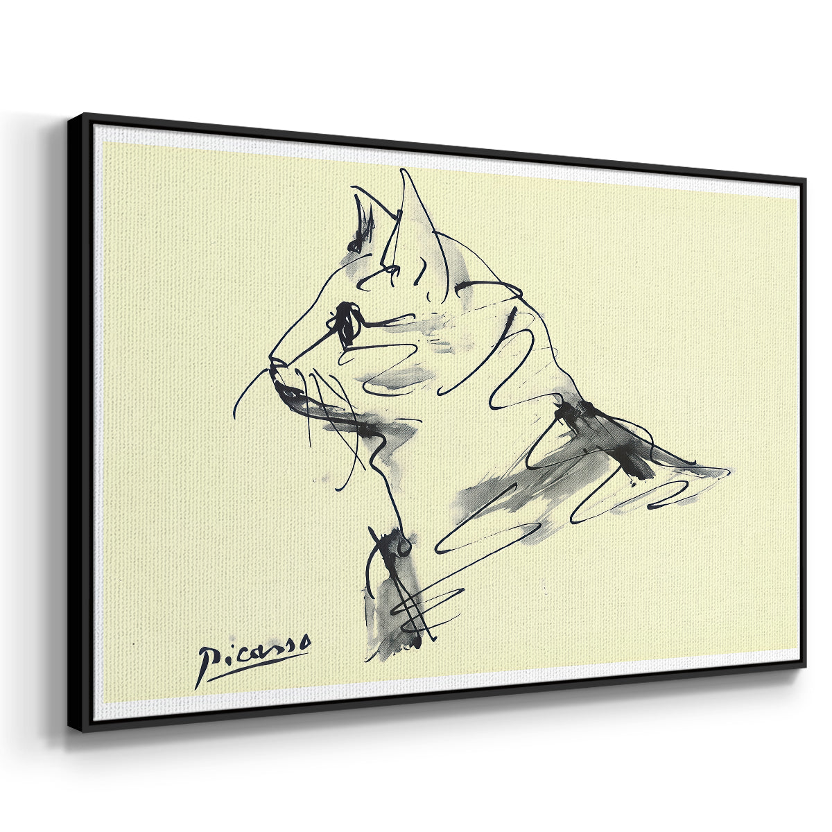 Cat (Le chat), c. 1961 - Floater Framed Canvas Print