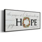 Joy Hope and Peace - Floater Framed Canvas Print