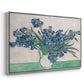 Irises, 1890 - Floater Framed Canvas Print