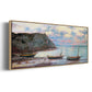 Sunset at Étretat, 1885 - Floater Framed Canvas Print