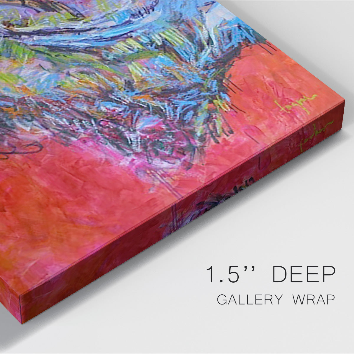 Vibrant Flow II Premium Gallery Wrapped Canvas - Ready to Hang