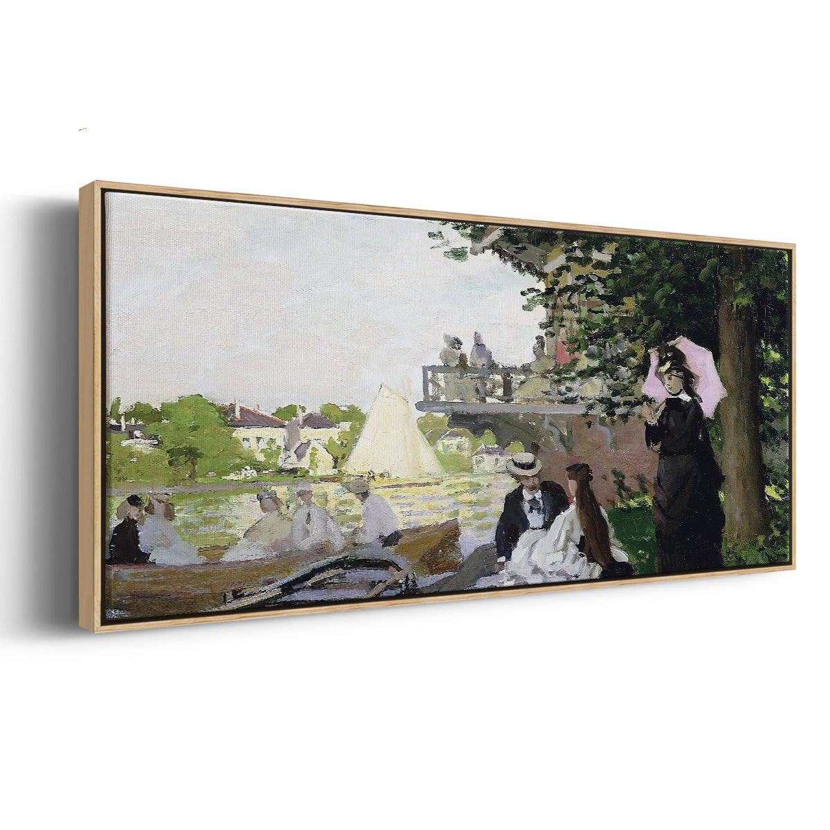 Garden House on the Zaan, Zaandam, 1871 - Floater Framed Canvas Print