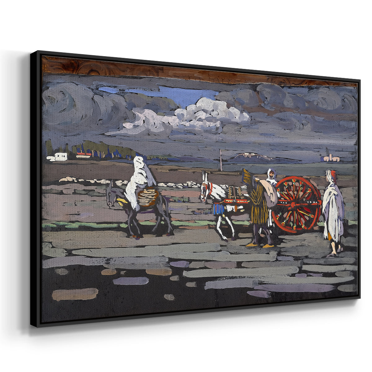 Country Road (Landstrasse), 1905 - Floater Framed Canvas Print