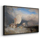 Fishing Boats with Hucksters Bargaining for Fish, 1837-1838 - Floater Framed Canvas Print