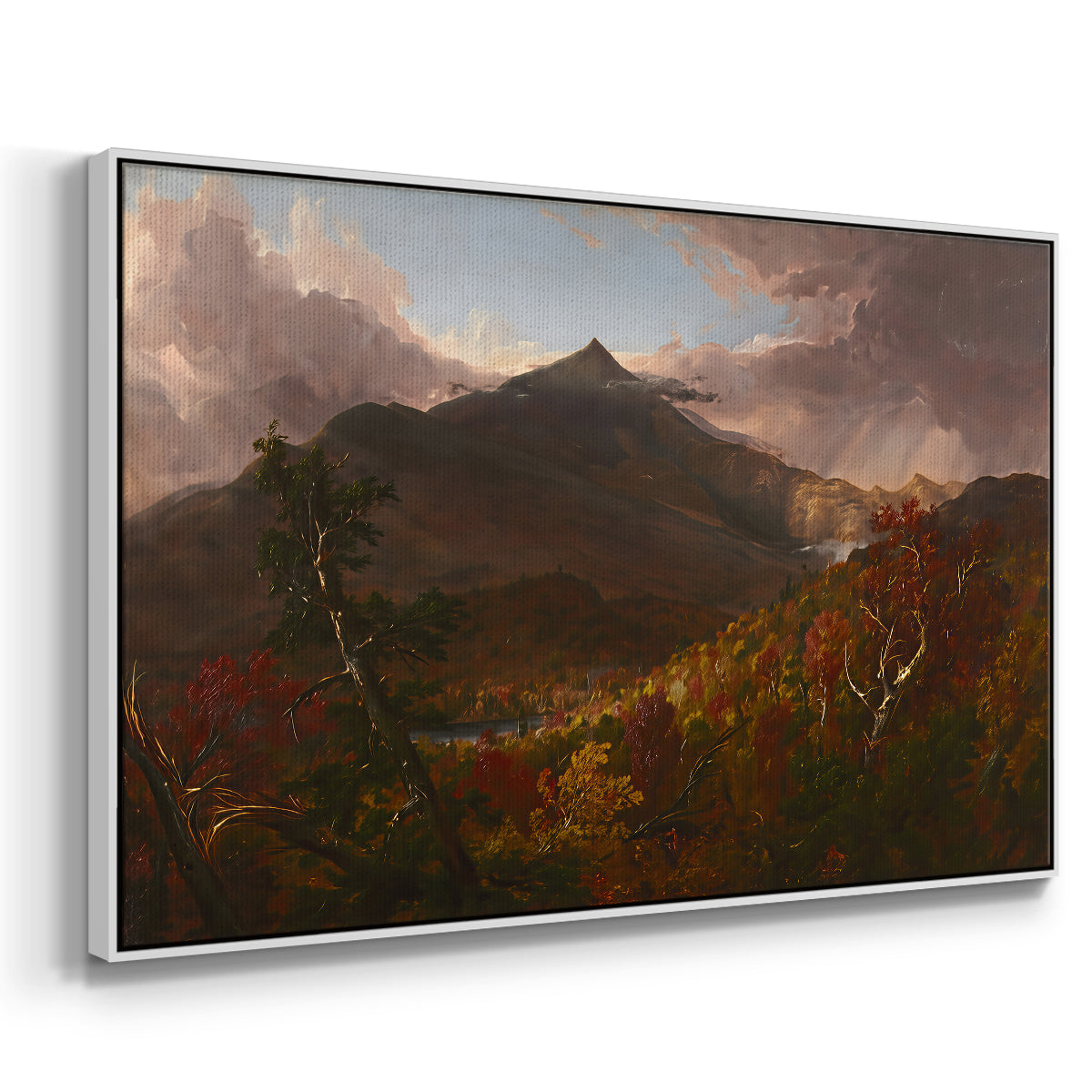 View of Schroon Mountain, Essex County, New York, After a Storm, 1838 - Floater Framed Canvas Print