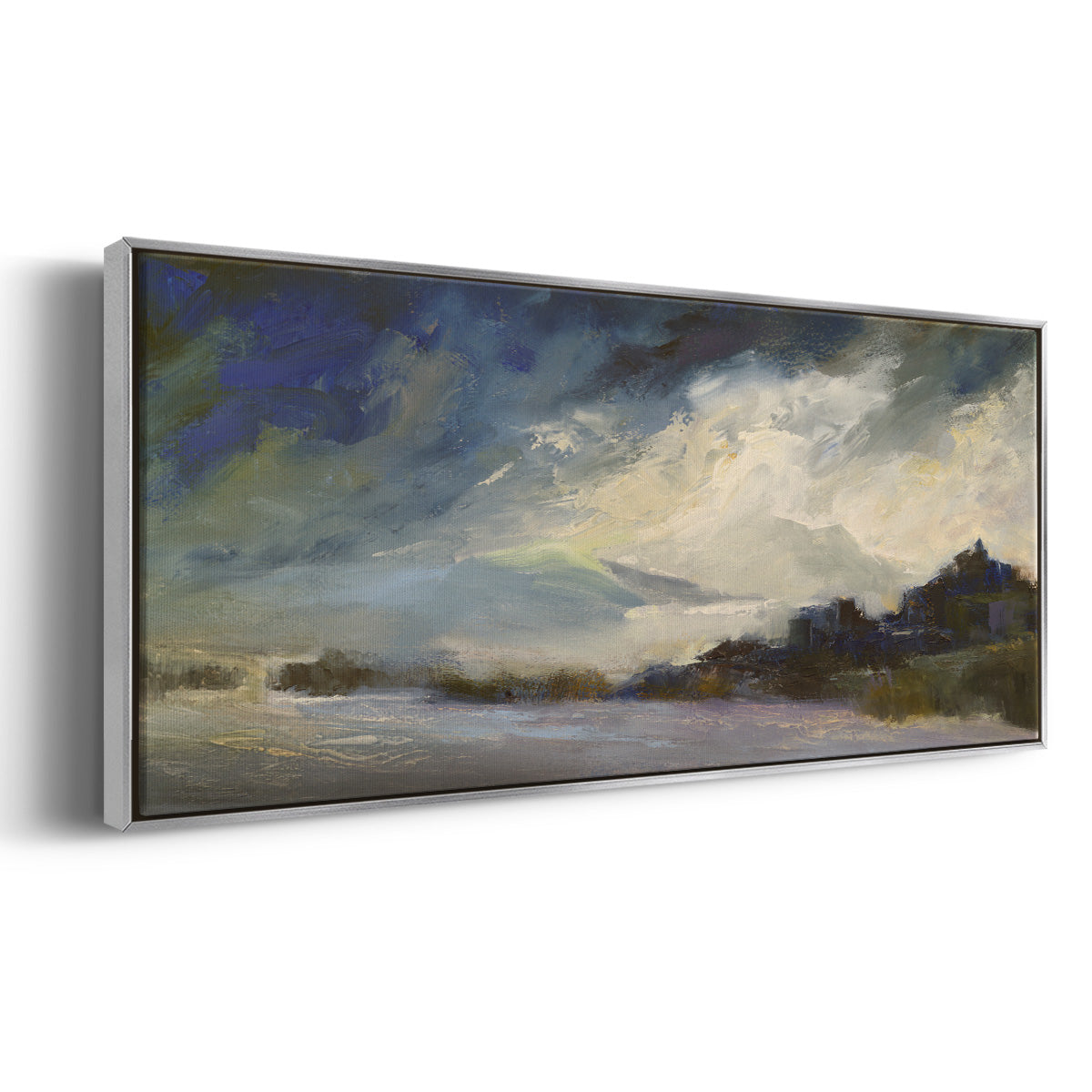 Seaside Sanctuary - Floater Framed Canvas Print