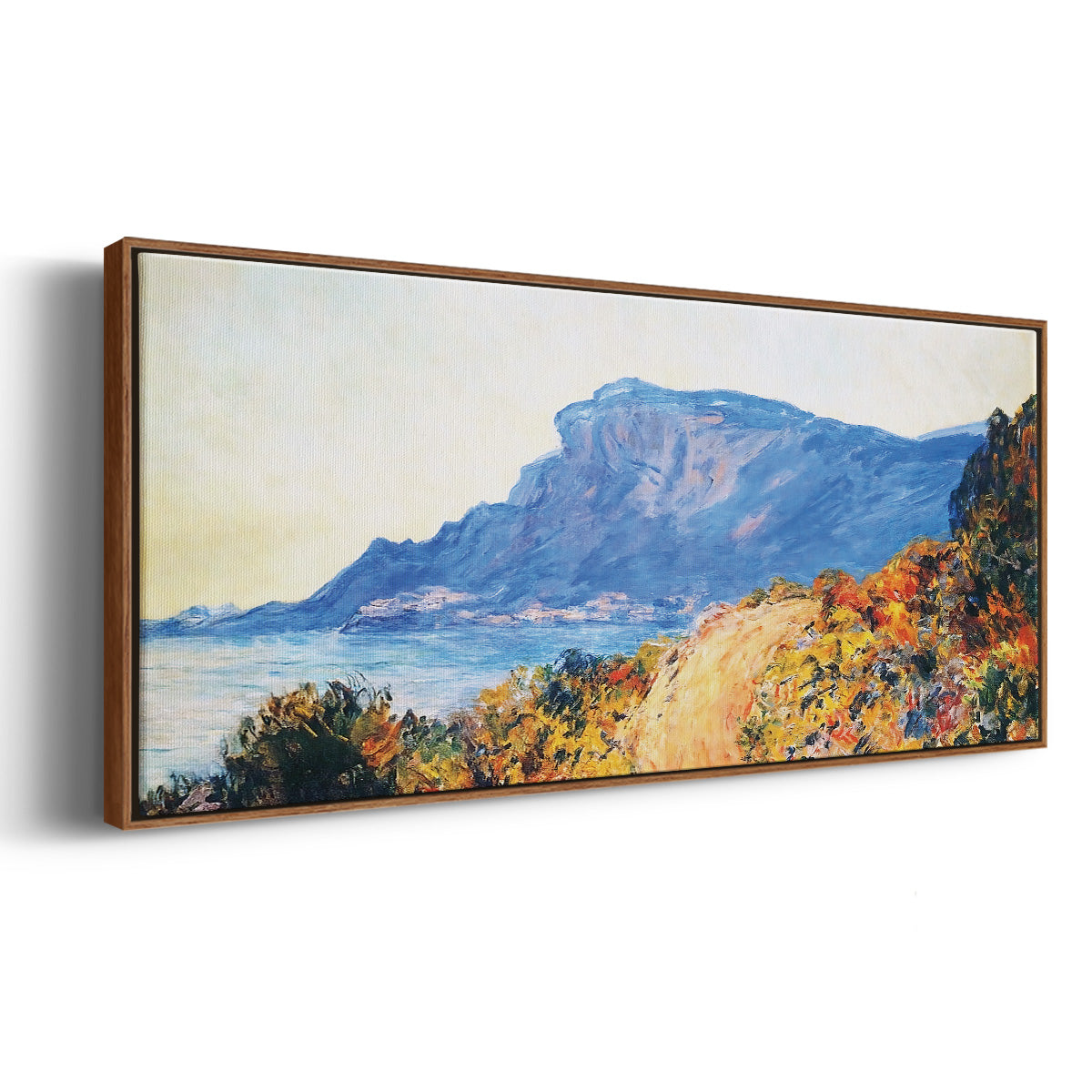 The Red Road at Cap Martin, Near Menton, 1884 - Floater Framed Canvas Print