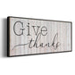 Give Thanks - Floater Framed Canvas Print