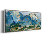 Blue Mountain Peaks I - Floater Framed Canvas Print