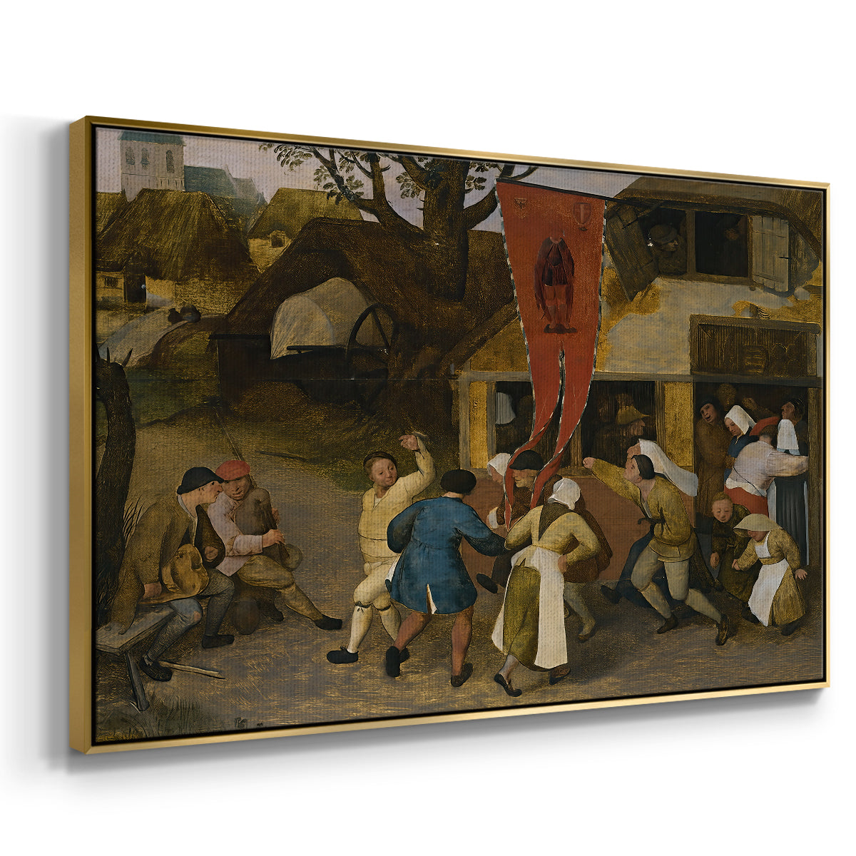 A Village Fair, c. 1567-1569 - Floater Framed Canvas Print