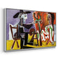 The Painter and His Model, 1963 - Floater Framed Canvas Print