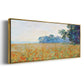 Oat and Poppy Field, 1890 - Floater Framed Canvas Print