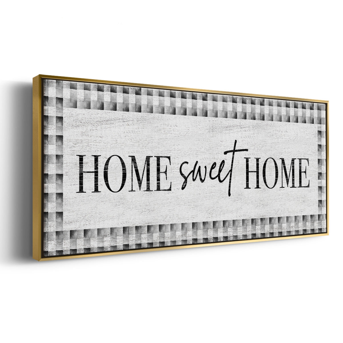 Home Sweet Home - Floater Framed Canvas Print