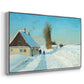 Shoveling Snow on a Beautiful Winter Day, c. 1898 - Floater Framed Canvas Print