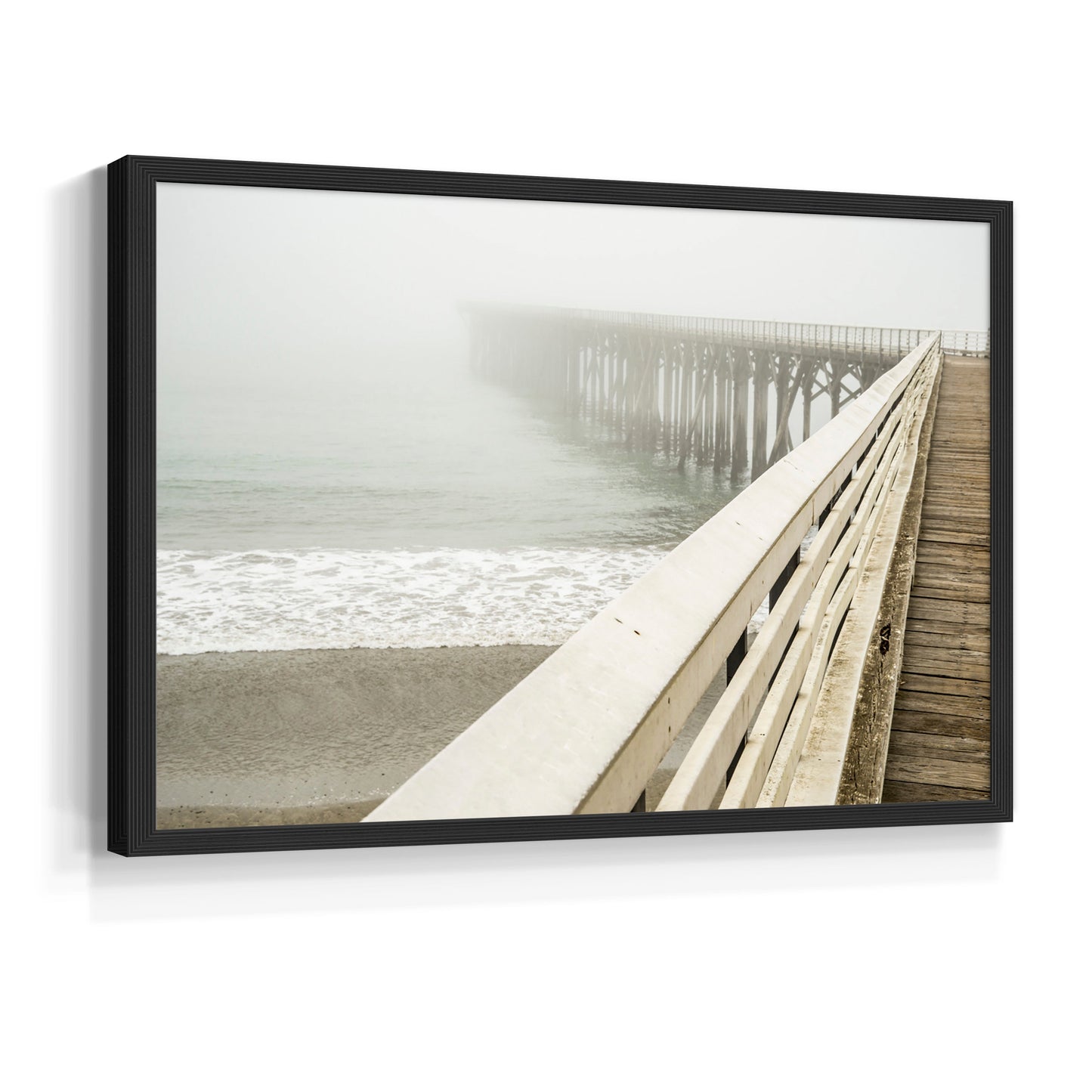 45784,pier,fog,ocean,beach,waves,tranquility,coastal,morning,scenery,serenity,wood,sand,nature,water,foggy,shoreline,horizon,mist,seaside,dock,peaceful,landscape,sunlight,reflection,summer,vacation,distance,exploration,outdoor,vacation spot,gentle,calm,ambiance,pathway,travel,coastline,leisure,escape,wandering,retreat,quiet place,scenic view,environment,Re-stickable,Nautical & Beach