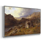 Lledr Valley in Wales, 1864 - Floater Framed Canvas Print