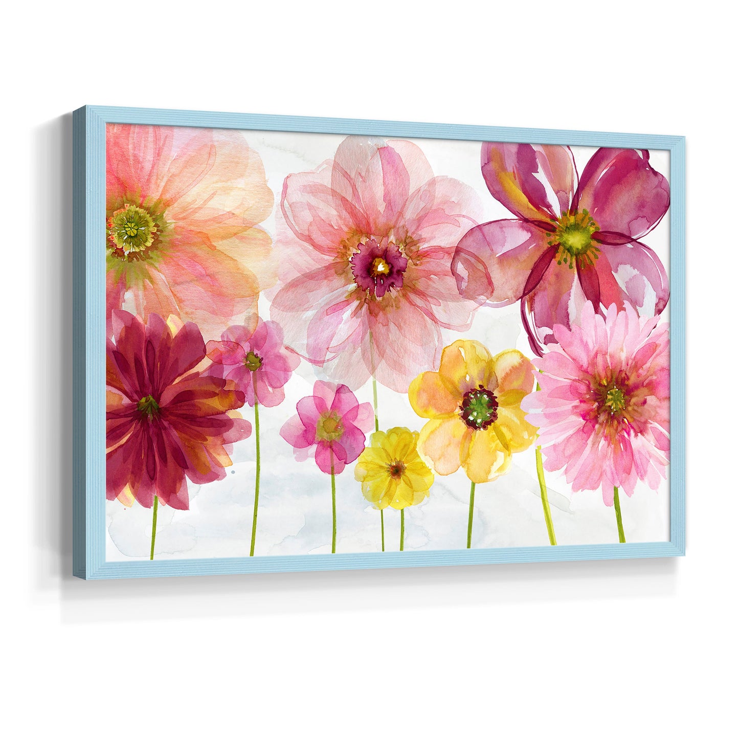 44001,watercolor,flowers,artwork,painting,floral,blossoms,pink,yellow,red,framed,colorful,decorative,nature,home decor,art,petals,garden,creative,mixed media,botanical,aesthetic,bright,beauty,hand-painted,wall art,interior design,cheerful,delicate,modern,flower arrangement,spring,seasonal,floral arrangement,visual art,design,Re-stickable,Text & Numbers