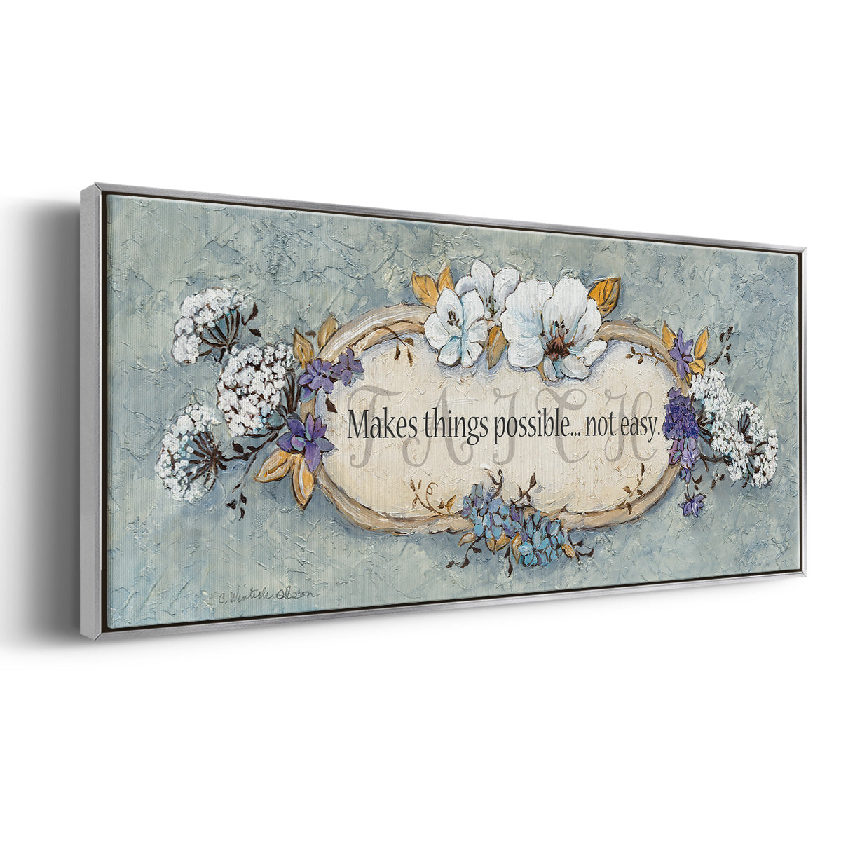 Faith - Floater Framed Canvas Print