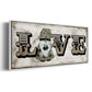 Winter Wonderland Friend Love - Floater Framed Canvas Print