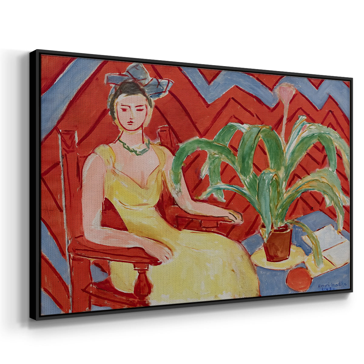 Michaella, 1943 - Floater Framed Canvas Print