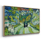 Stairway at Auvers, 1890 - Floater Framed Canvas Print