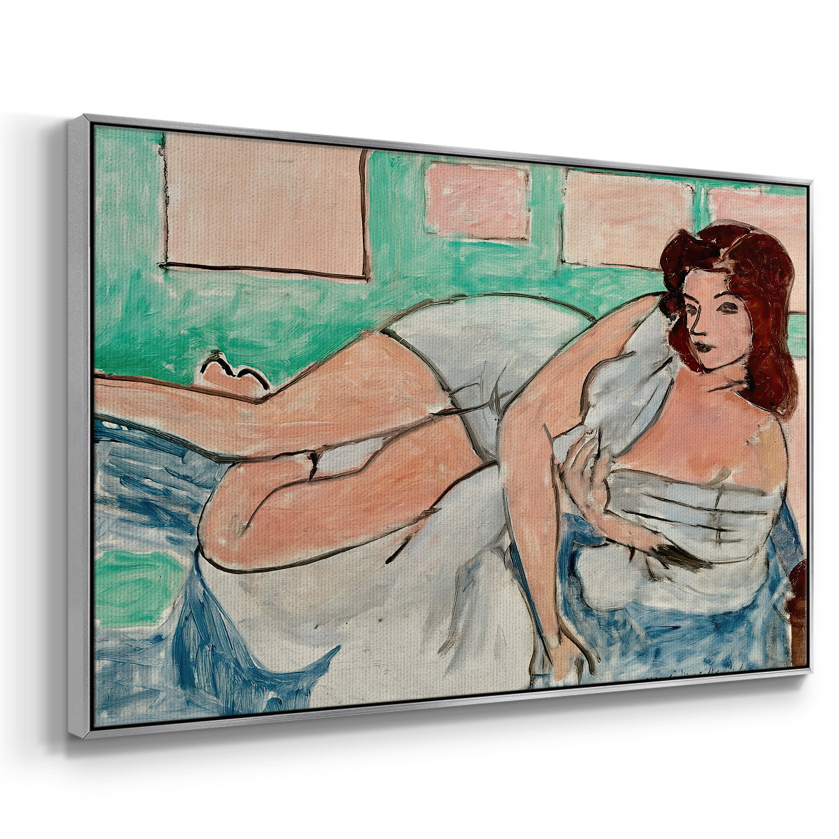Nude in a Bathrobe (Nu au peignoir), 1941 - Floater Framed Canvas Print