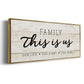 This is Us - Floater Framed Canvas Print