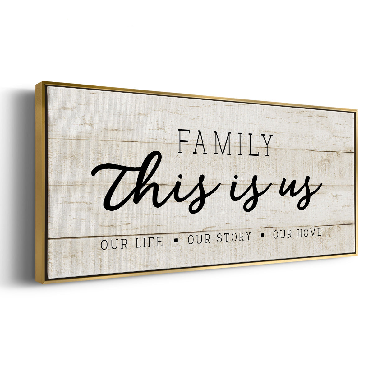 This is Us - Floater Framed Canvas Print