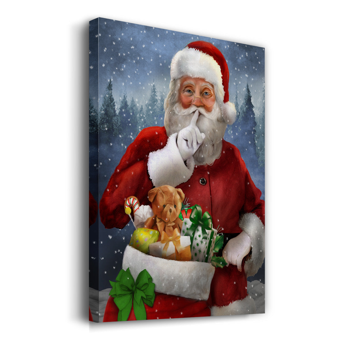 Quiet Santa - Gallery Wrapped Canvas