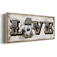 Winter Wonderland Friend Love - Floater Framed Canvas Print