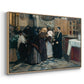 Kissing the Relic, 1893 - Floater Framed Canvas Print