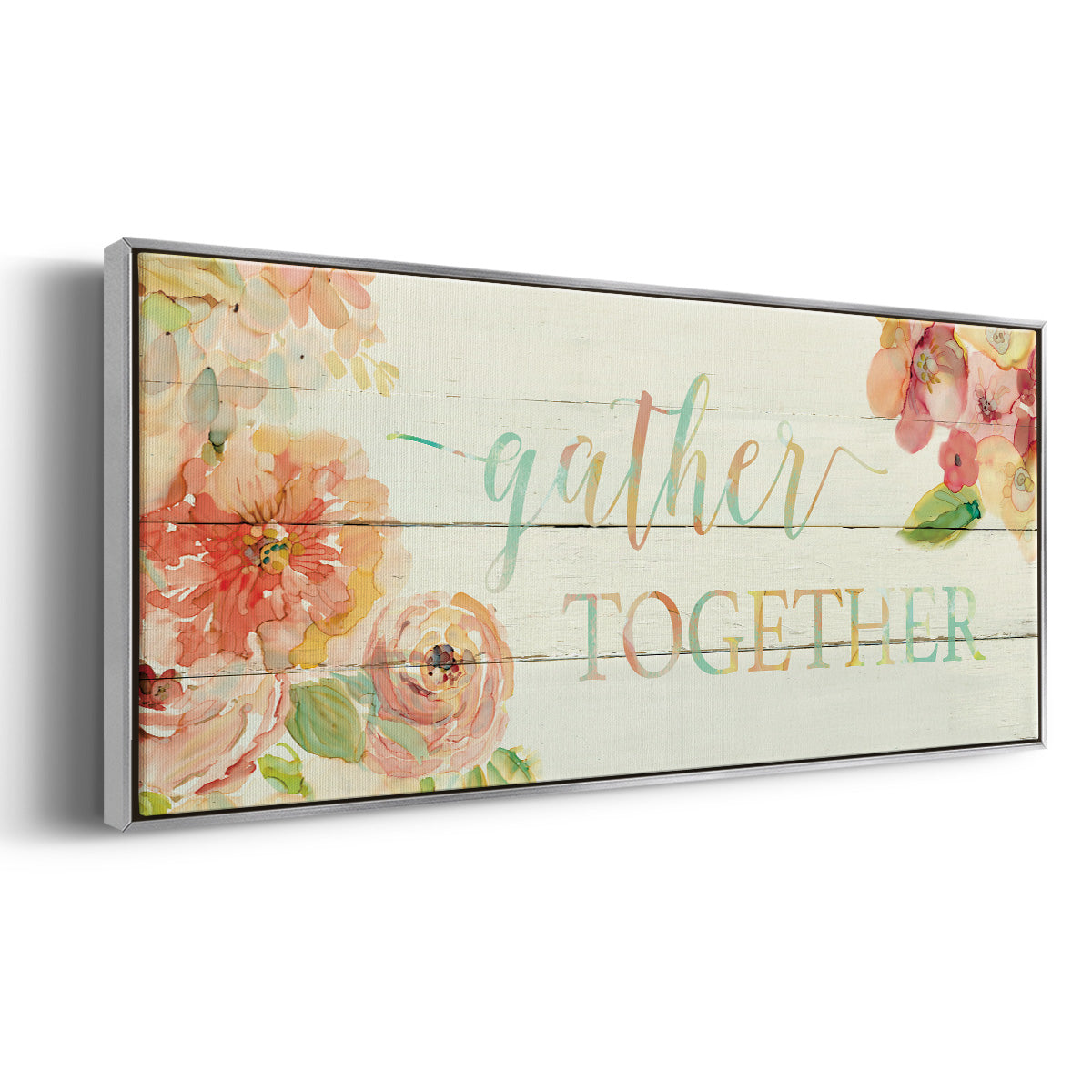 Gather Together - Floater Framed Canvas Print
