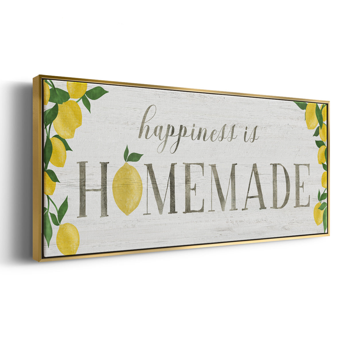 Homemade Lemons - Floater Framed Canvas Print