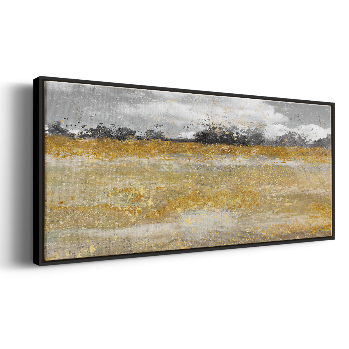 Meadow Shimmer II - Floater Framed Canvas Print