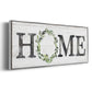 Gray Home Wreath - Floater Framed Canvas Print