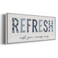 Refresh - Floater Framed Canvas Print