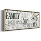 Family Gives Us - Floater Framed Canvas Print