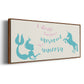 Mermaid Unicorn - Floater Framed Canvas Print