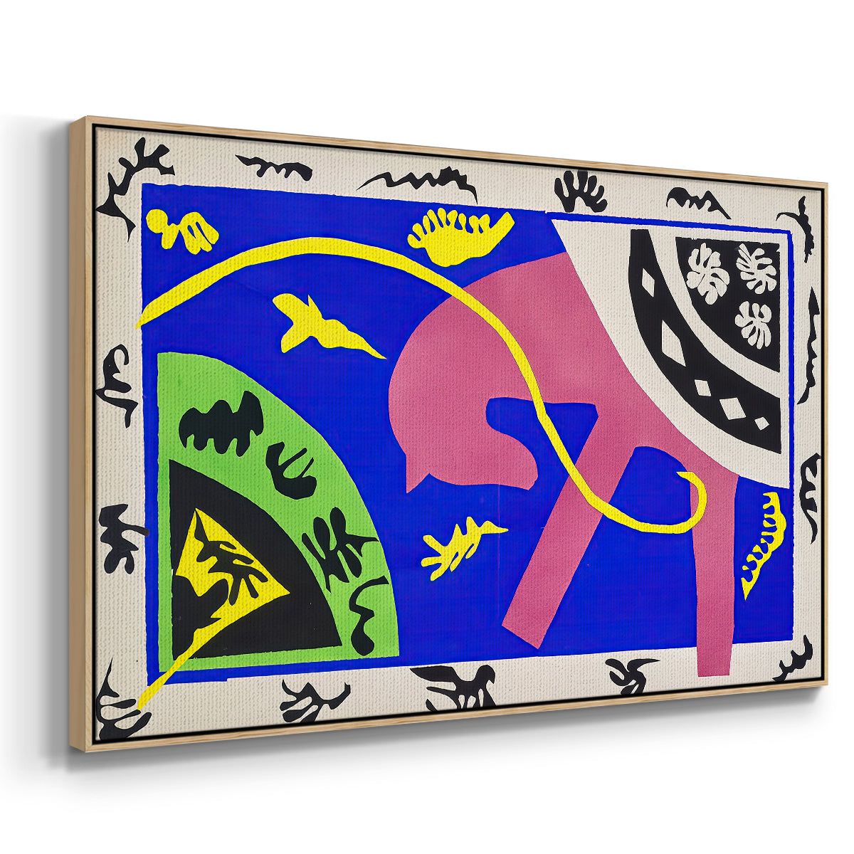 The Horse, the Rider and the Clown, from Jazz, 1947 - Floater Framed Canvas Print