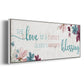 Family Blessing - Floater Framed Canvas Print